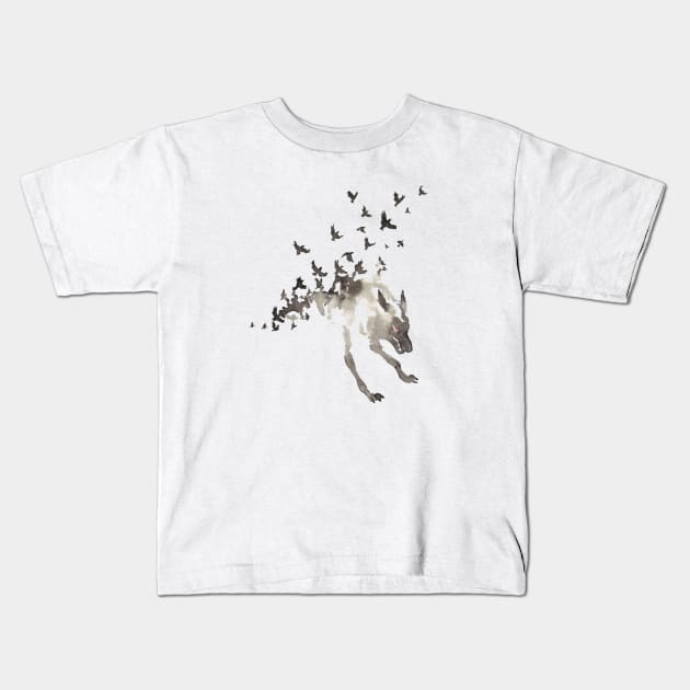 Murder of Crows Kids T-Shirt by charamath